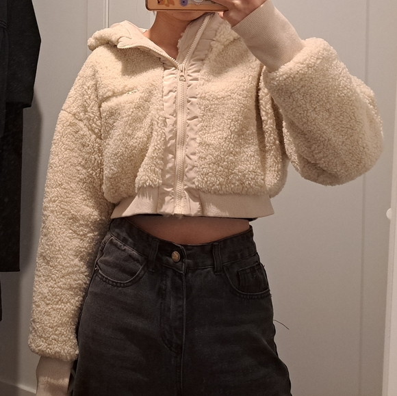 Mono b cropped teddy jacket - Picture 3 of 4